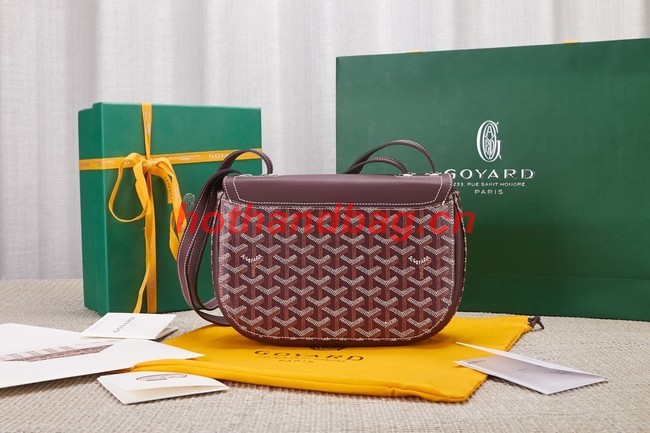 Goyard Calfskin Leather shoulder bag 9967 Burgundy