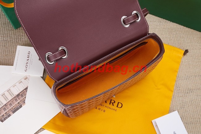 Goyard Calfskin Leather shoulder bag 9967 Burgundy