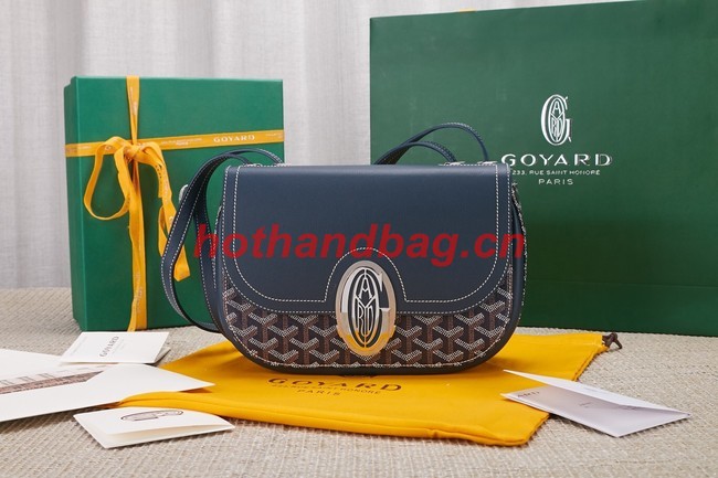 Goyard Calfskin Leather shoulder bag 9967 dark blue