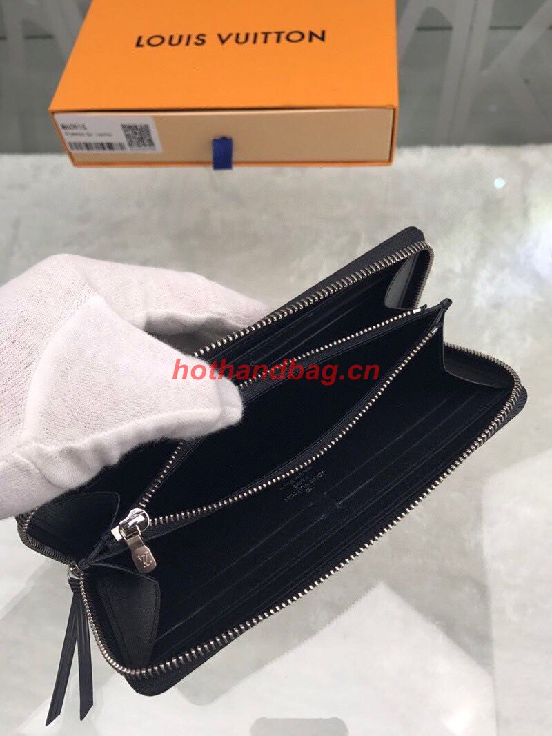 Louis Vuitton CARTERA CLEMENCE WALLET Original EPI Leather M60915 Black