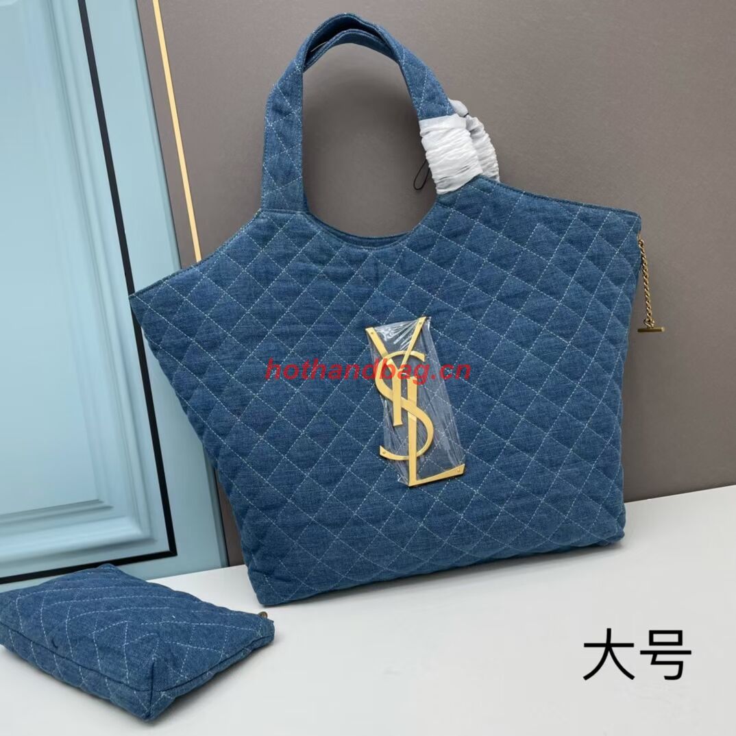 SAINT LAURENT SHOPPING Denim bag Y205320 blue