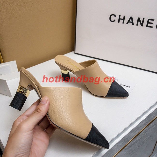 Chanel slipper heel height 5CM 41924-1