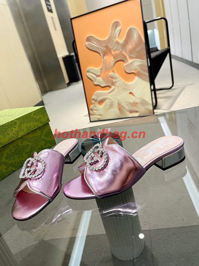 Gucci slipper heel height 2CM 91929-4