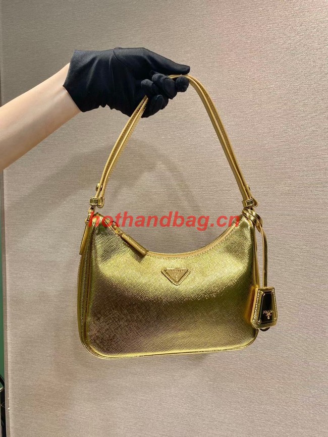 Prada Saffiano leather mini-bag 1BC204B gold