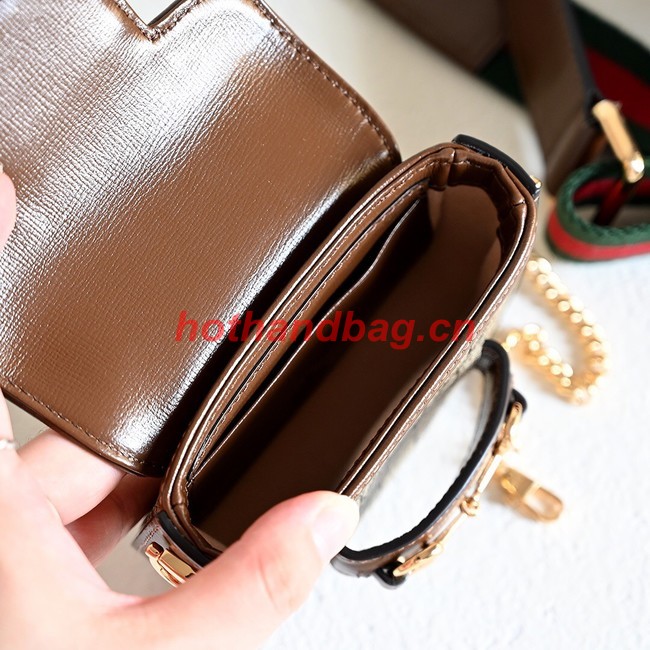 Gucci Horsebit 1955 strap wallet 699760 brown