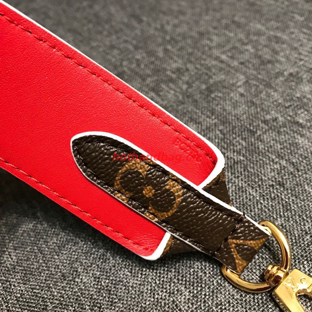 Louis Vuitton Monogram Canvas Strap 97CM Red Jo2284M20