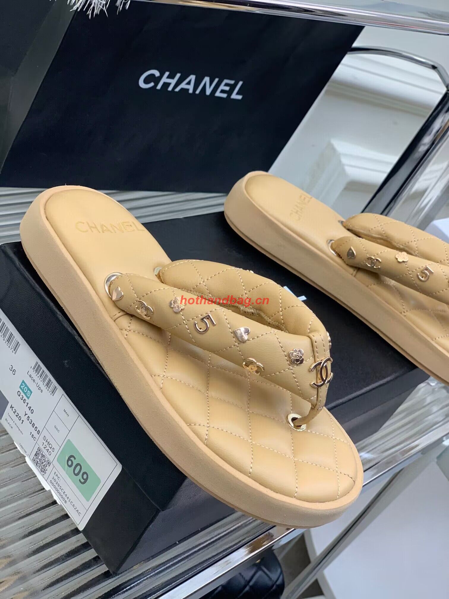 Chanel slippers CS39621 Apricot