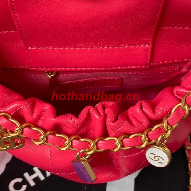 Chanel SMALL BUCKET BAG AS3793 RED