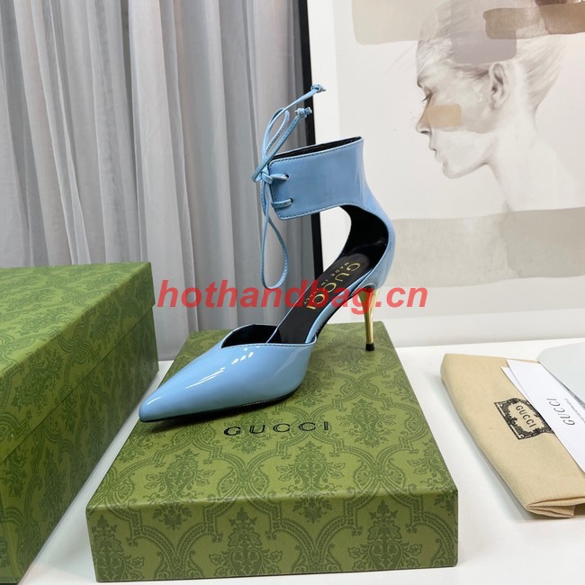 Gucci WOMENS HIGH HEEL PATENT PUMP 93177-3