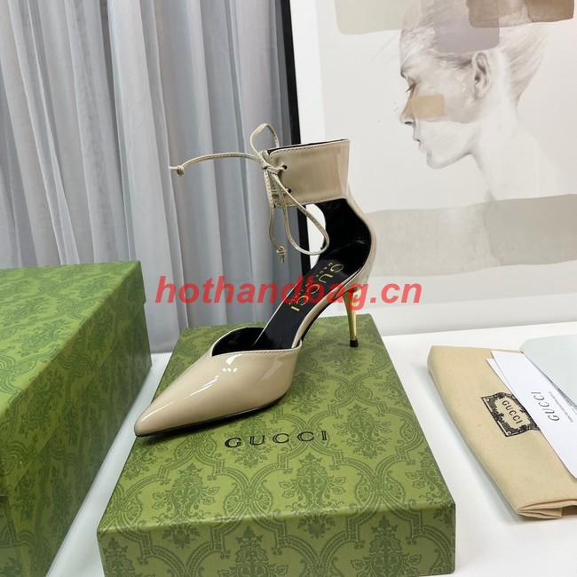 Gucci WOMENS HIGH HEEL PATENT PUMP 93177-4