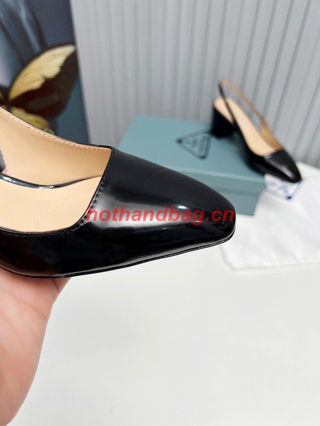 Prada Patent-leather slingback pumps 93174-4