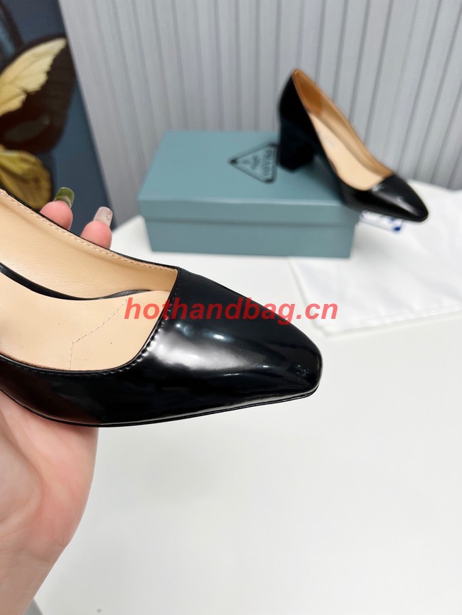 Prada Patent-leather slingback pumps 93175-4