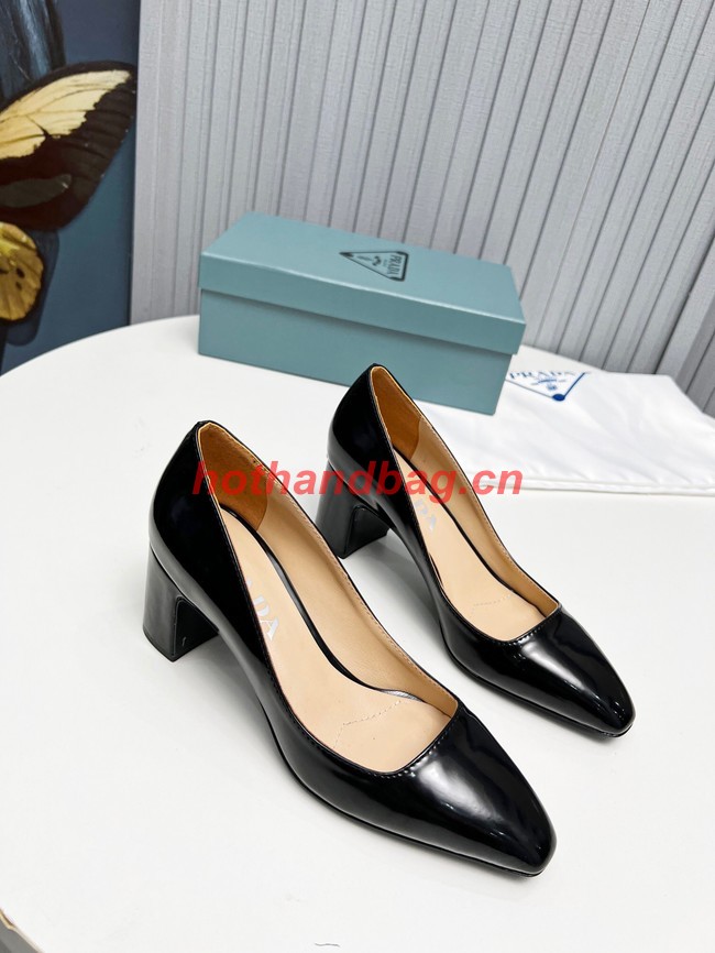 Prada Patent-leather slingback pumps 93175-4