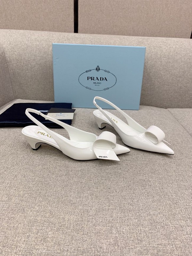 Prada Soft padded leather slingback pumps 93225-1