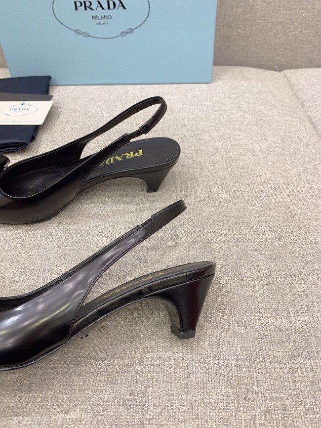 Prada Soft padded leather slingback pumps 93225-3