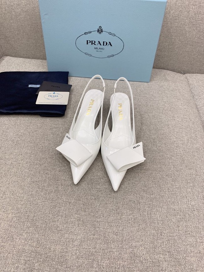 Prada Soft padded leather slingback pumps 93225-4