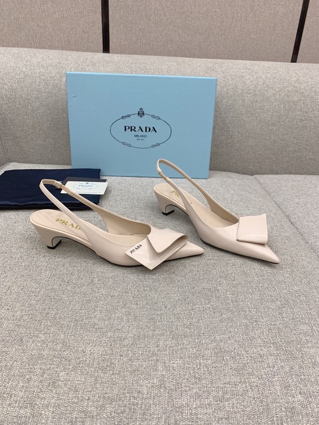 Prada Soft padded leather slingback pumps 93225-5