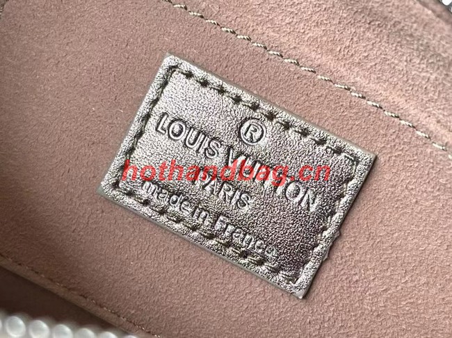 Louis Vuitton Leather M81828 silvery grey