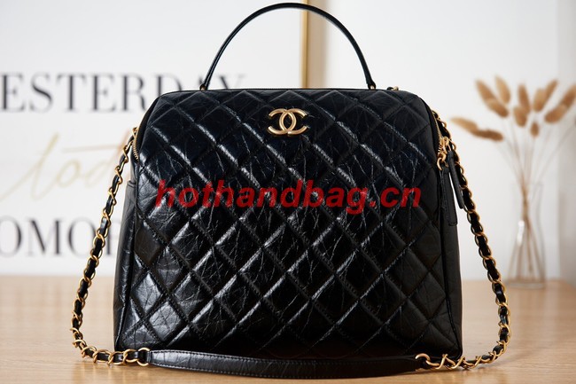 Chanel LARGE BOWLING BAG AS3741 black