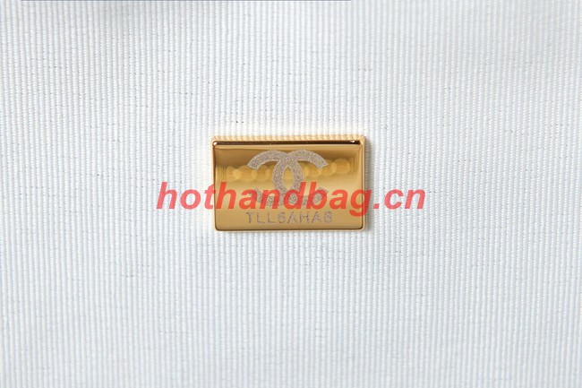 Chanel LARGE BOWLING BAG AS3741 white