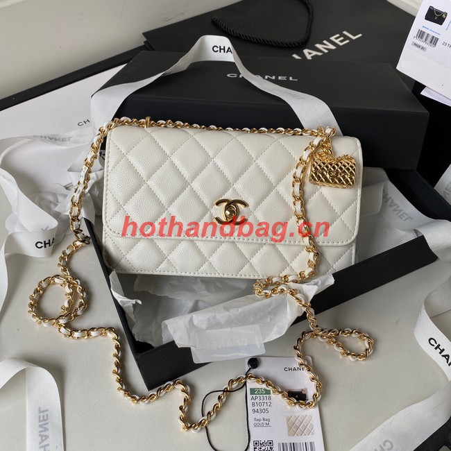 CHANEL WALLET ON CHAIN AP3318 white