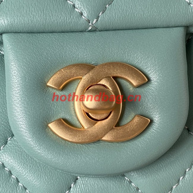 Chanel MINI FLAP BAG AS4040 light blue