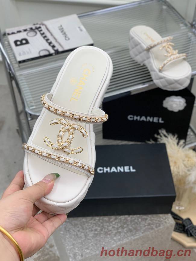 Chanel slippers heel height 7.5CM 93323-2