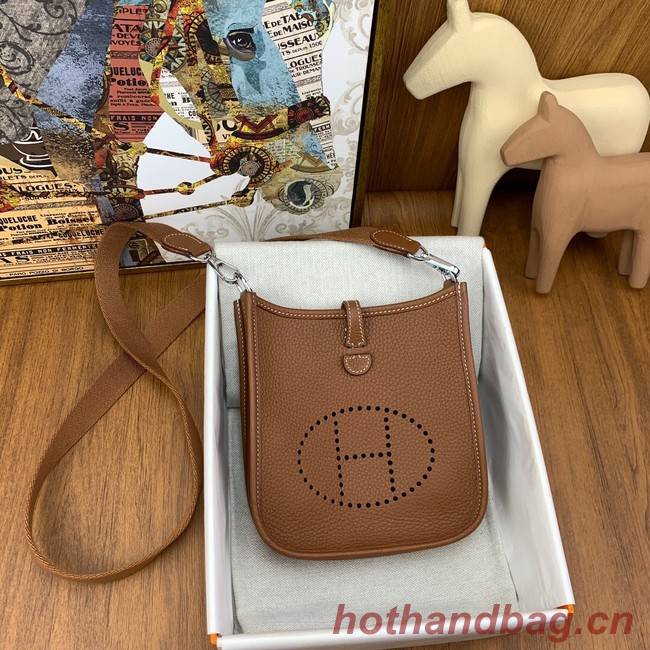 Hermes Evelyne original togo leather mini Shoulder Bag H15655-4