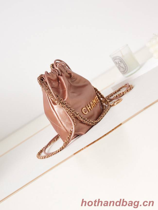 CHANEL 22 MINI HANDBAG AS3980 Copper