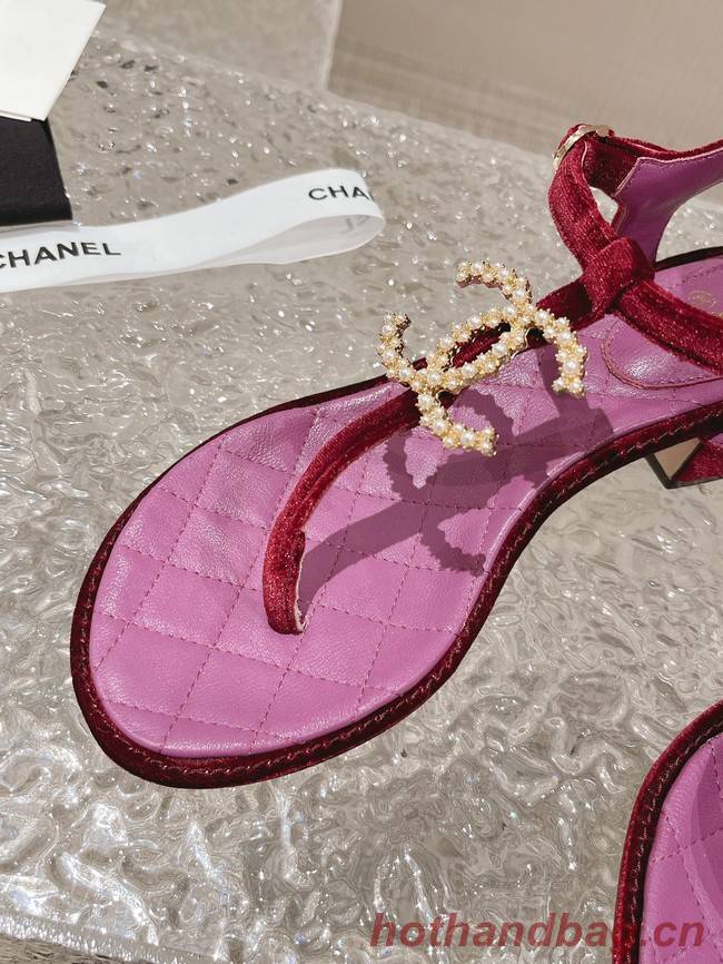 Chanel SANDALS Lambskin heel height 5CM 93353-15