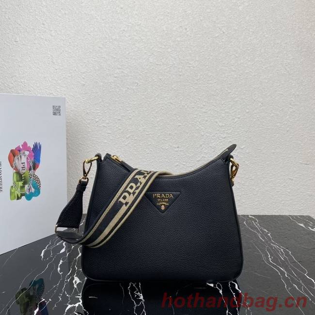 Prada Leather shoulder bag 1BC178 black