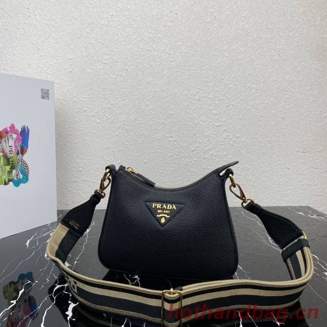 Prada Leather shoulder bag 1BH193 black