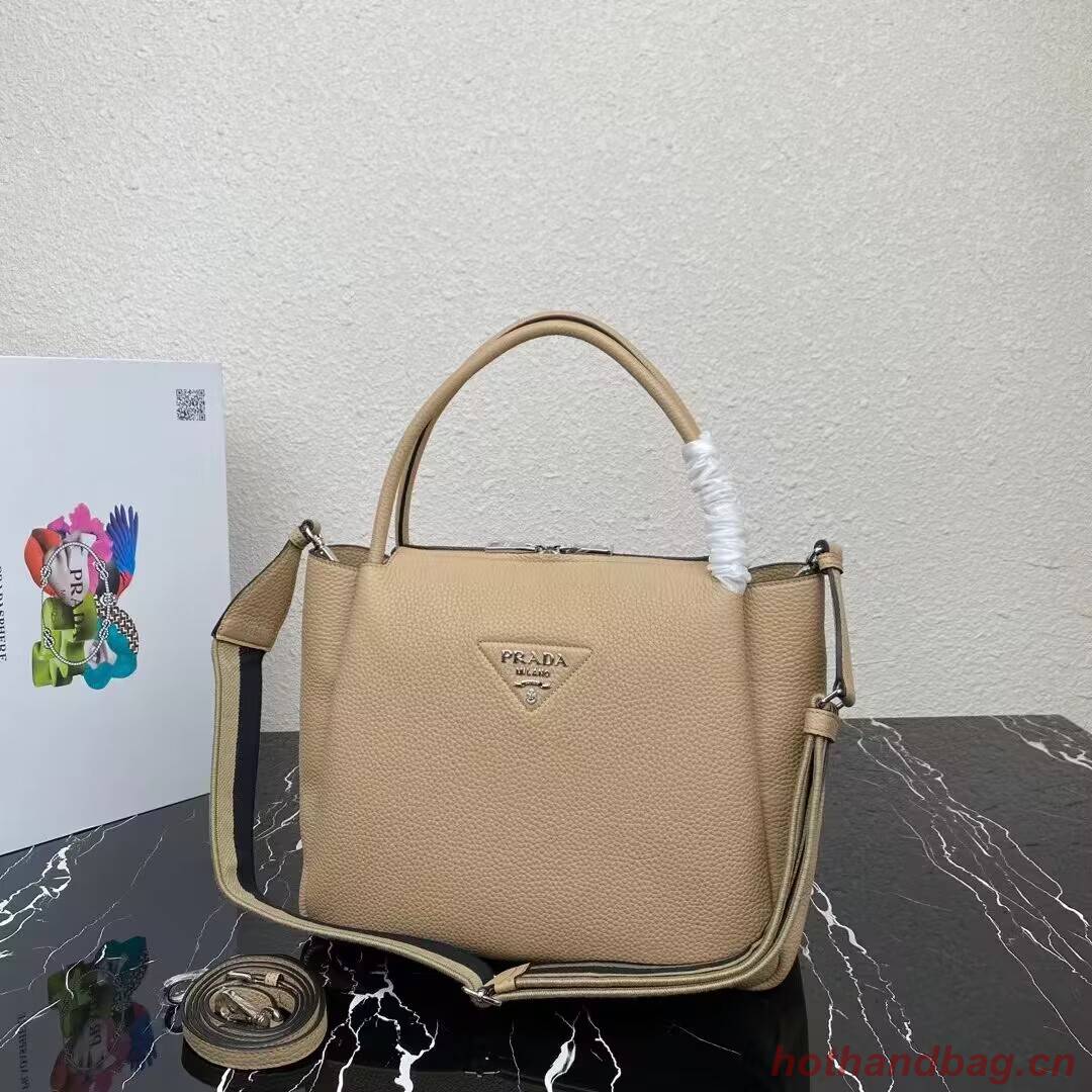 Prada Leather shoulder bag 1NC175 Sand Beige