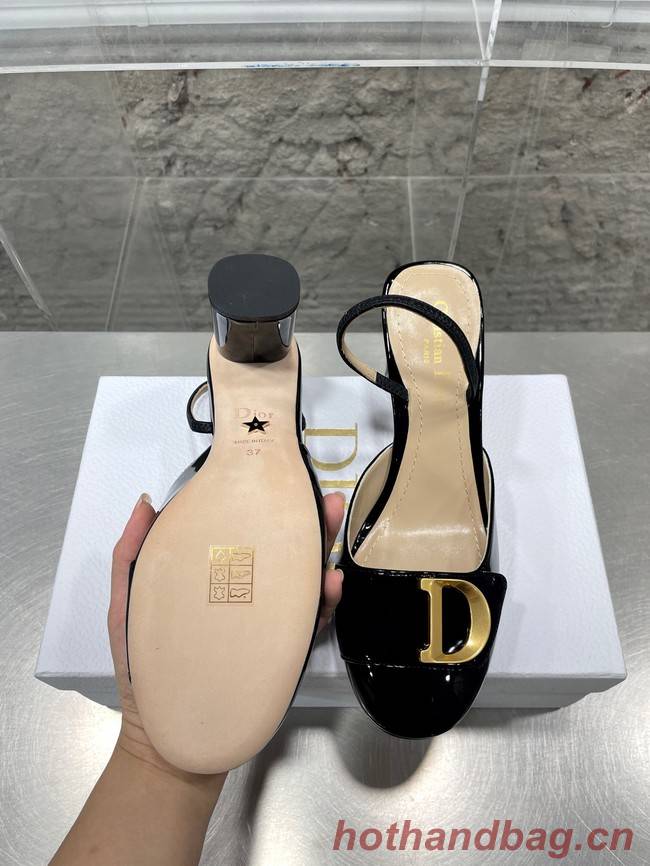 DIOR SLINGBACK PUMP Patent Calfskin 93425-2