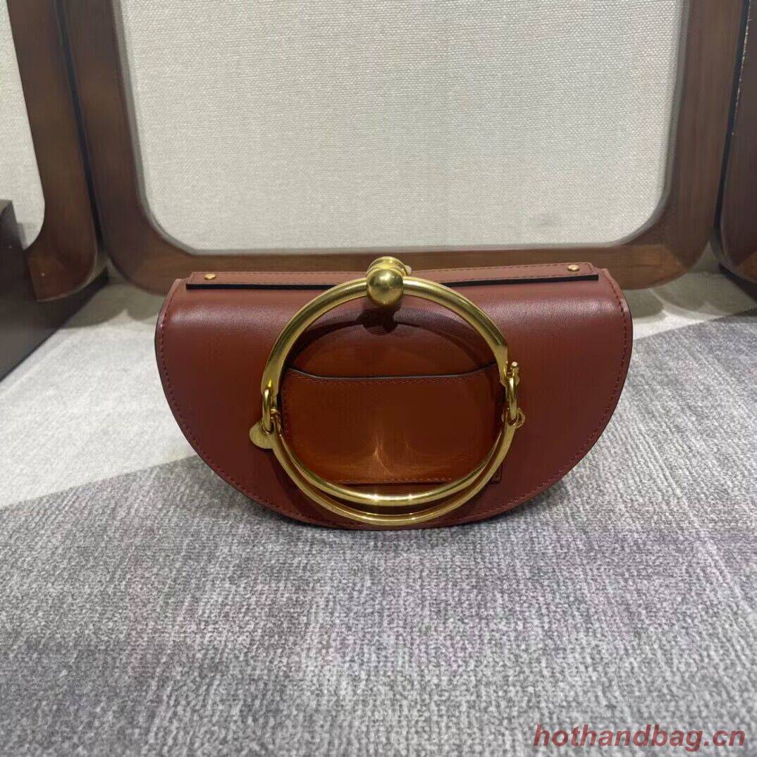 Chloe Nile Bracelet Minaudiere Original Leather 6020 Brown