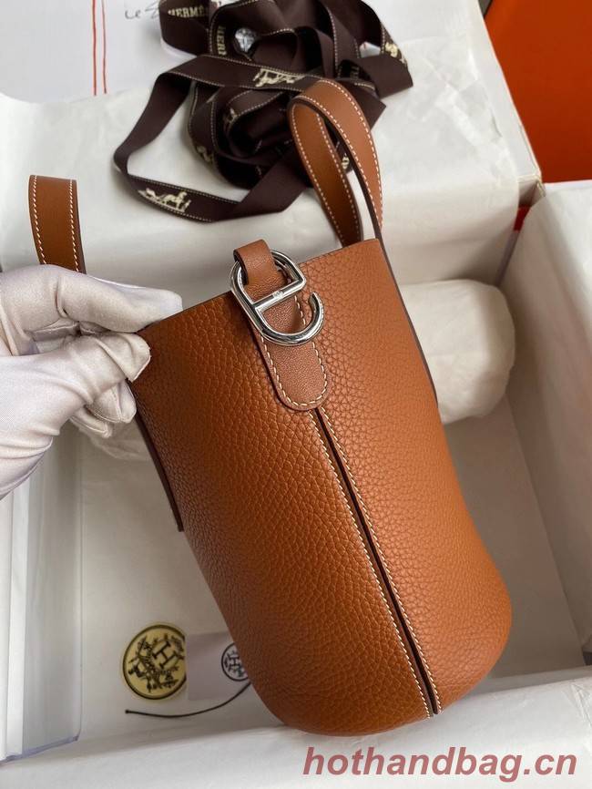 Hermes Original Togo Leather Bag H3602 brown