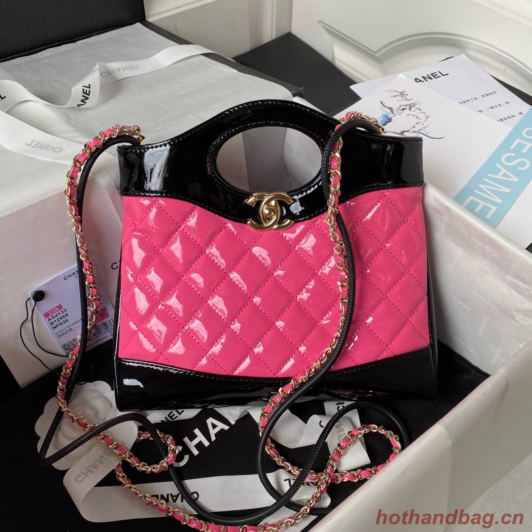 CHANEL 31 MINI SHOPPING BAG AS4133 Pink & Black