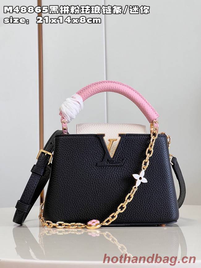 Louis Vuitton Capucines Mini M22375 Rose Chamallow Pink