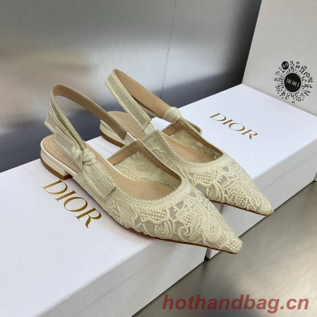 JADIOR SLINGBACK FLAT Embroidered Cotton 93528-4