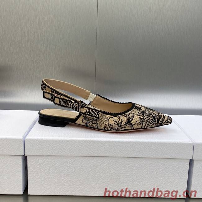 JADIOR SLINGBACK FLAT Embroidered Cotton 93528-5