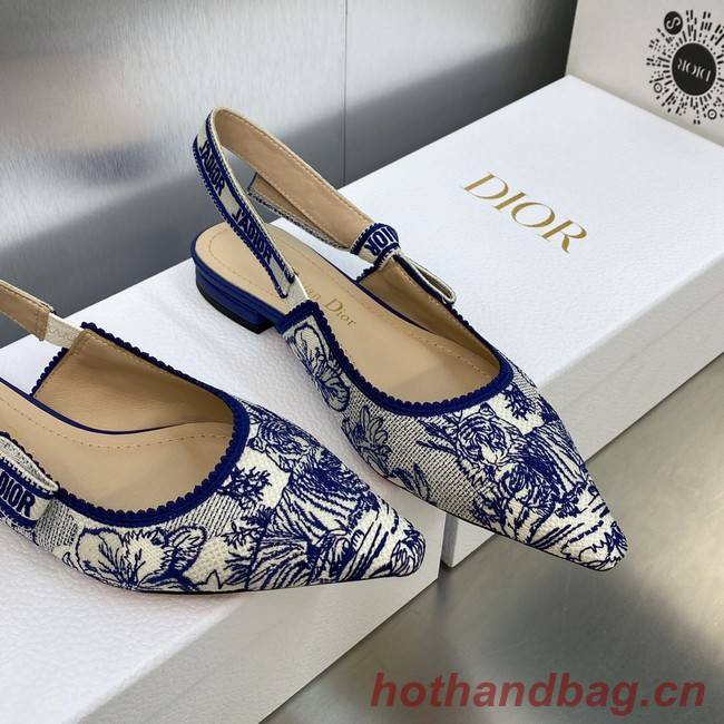 JADIOR SLINGBACK FLAT Embroidered Cotton 93532-2