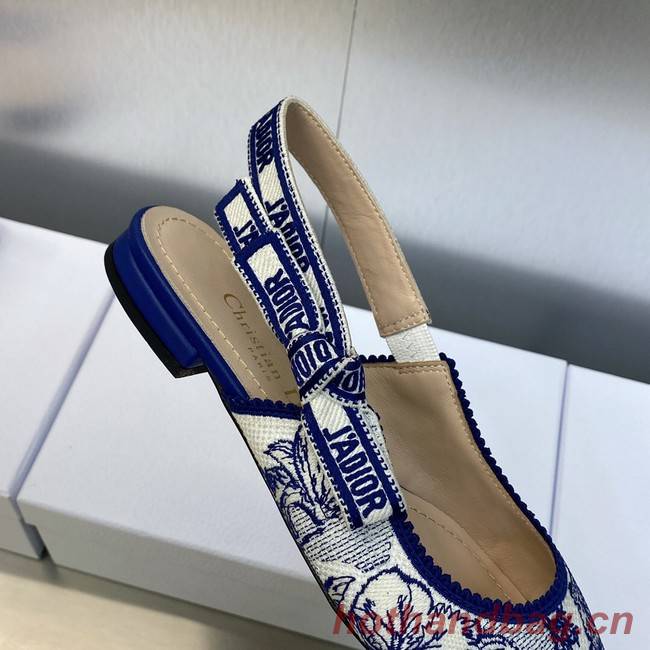 JADIOR SLINGBACK FLAT Embroidered Cotton 93532-2