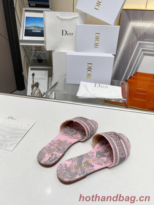 Dior DWAY SLIDE Embroidered Cotton 93552-4