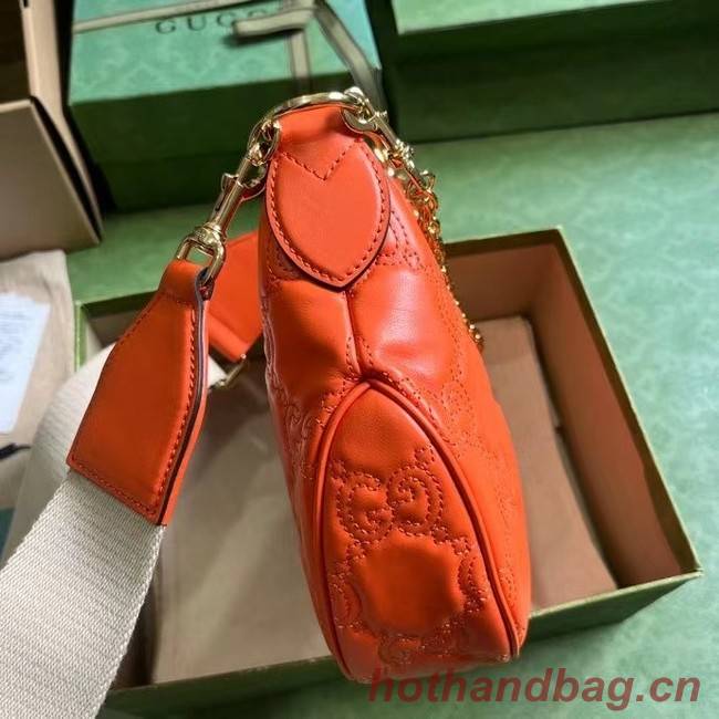 Gucci GG MATELASSE SMALL SHOULDER BAG 739709 orange