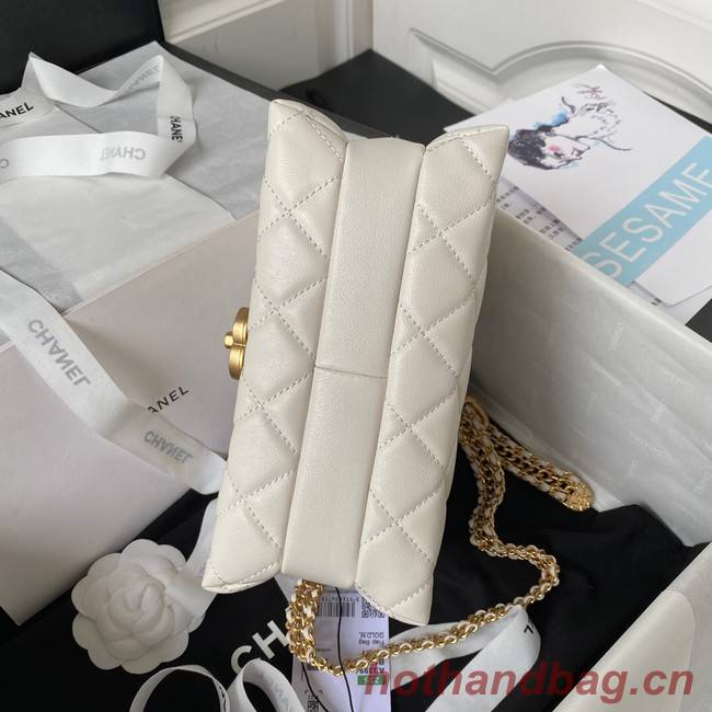 Chanel SMALL FLAP BAG AS3994 white