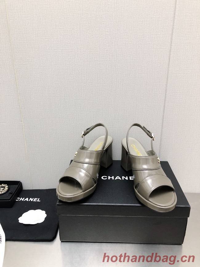 Chanel WOMENS SANDAL heel height 7.5CM 93562-9