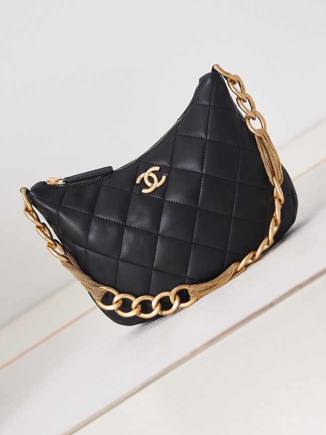 CHANEL HOBO HANDBAG AS4220 BLACK