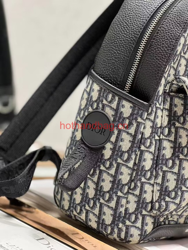 DIOR EXPLORER BACKPACK Beige and Black Dior Oblique Jacquard 1ESBA011YKY