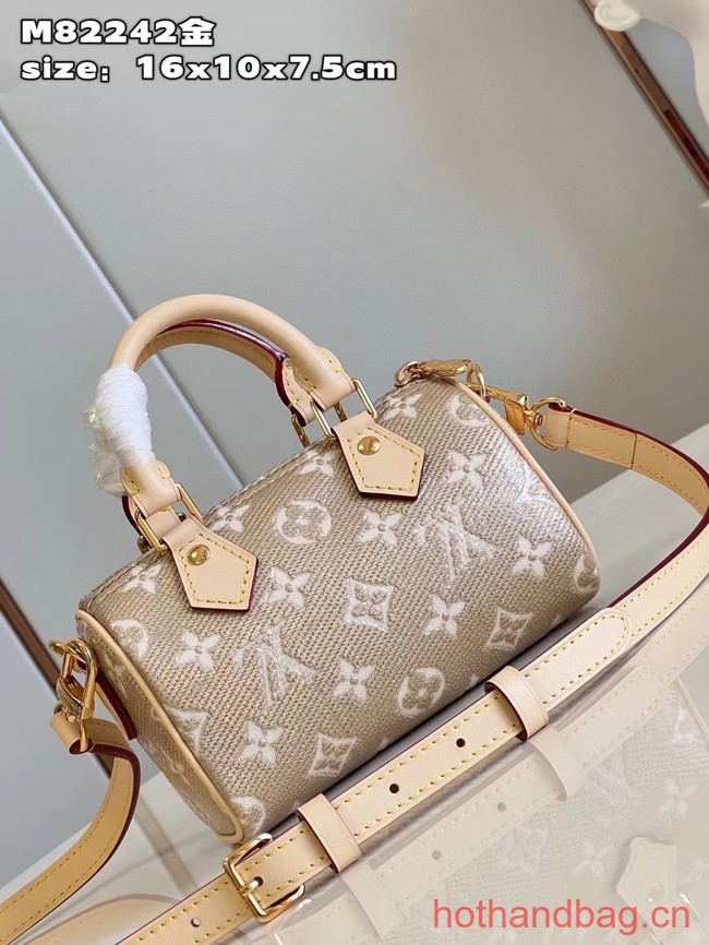 Louis Vuitton Nano Speedy M82242 Beige