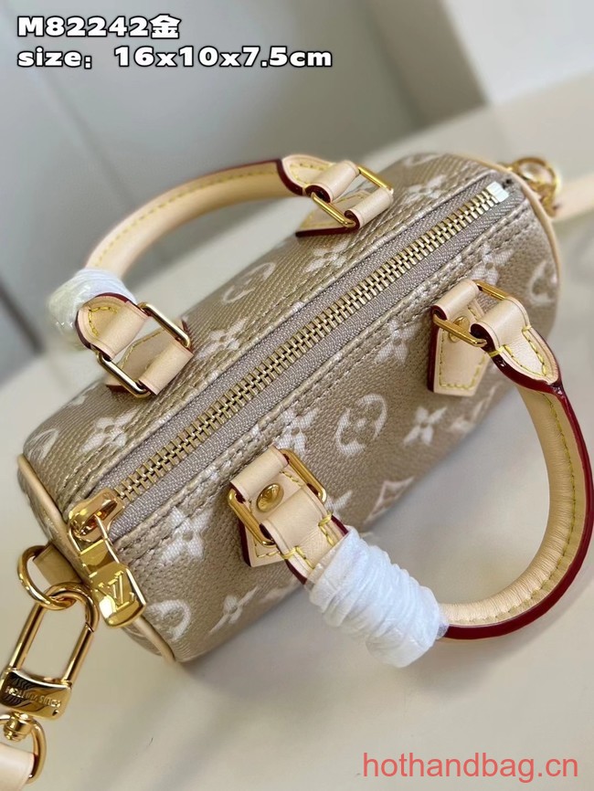 Louis Vuitton Nano Speedy M82242 Beige